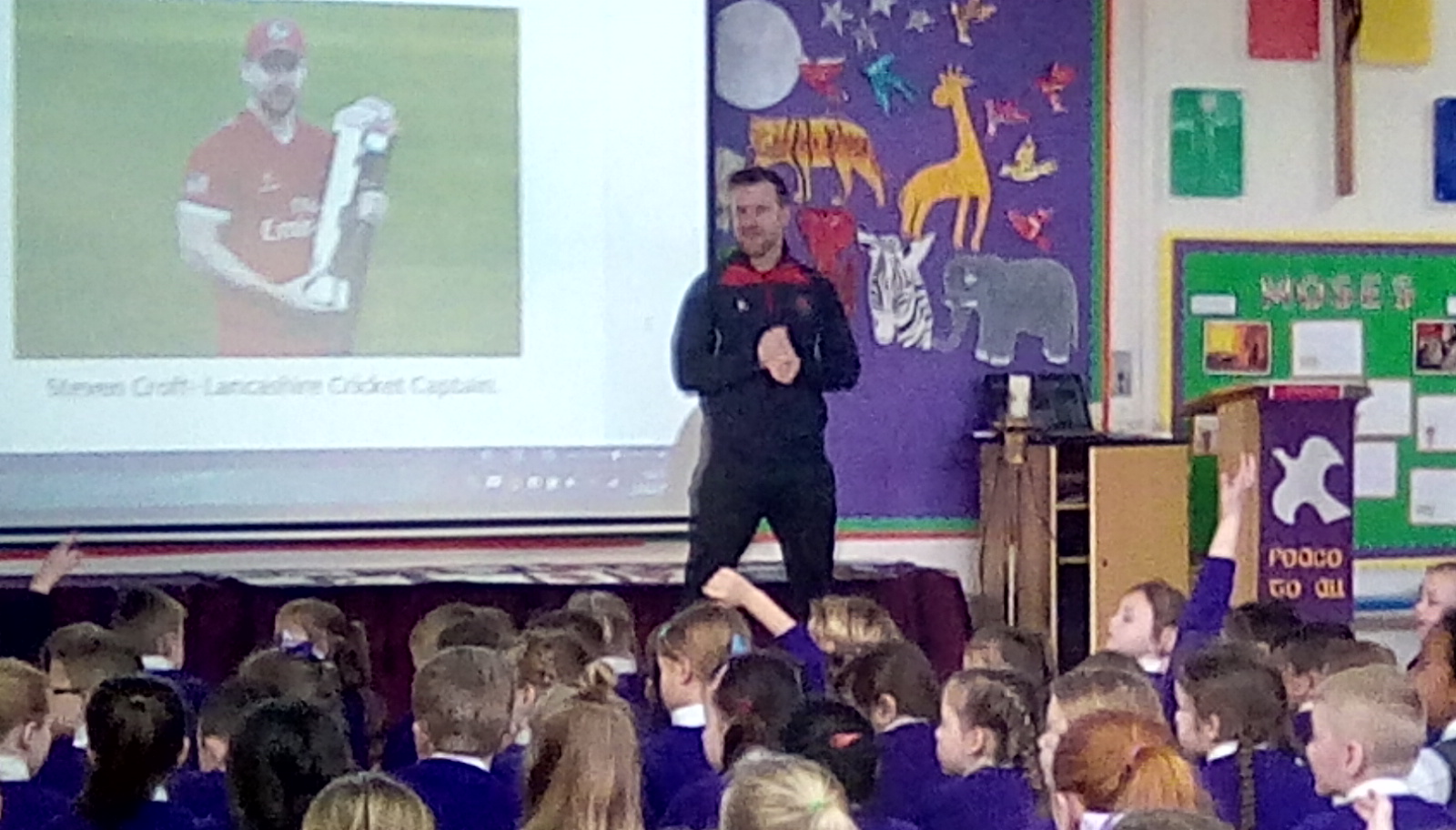 Image of Lancashire County Cricket Captain Visit